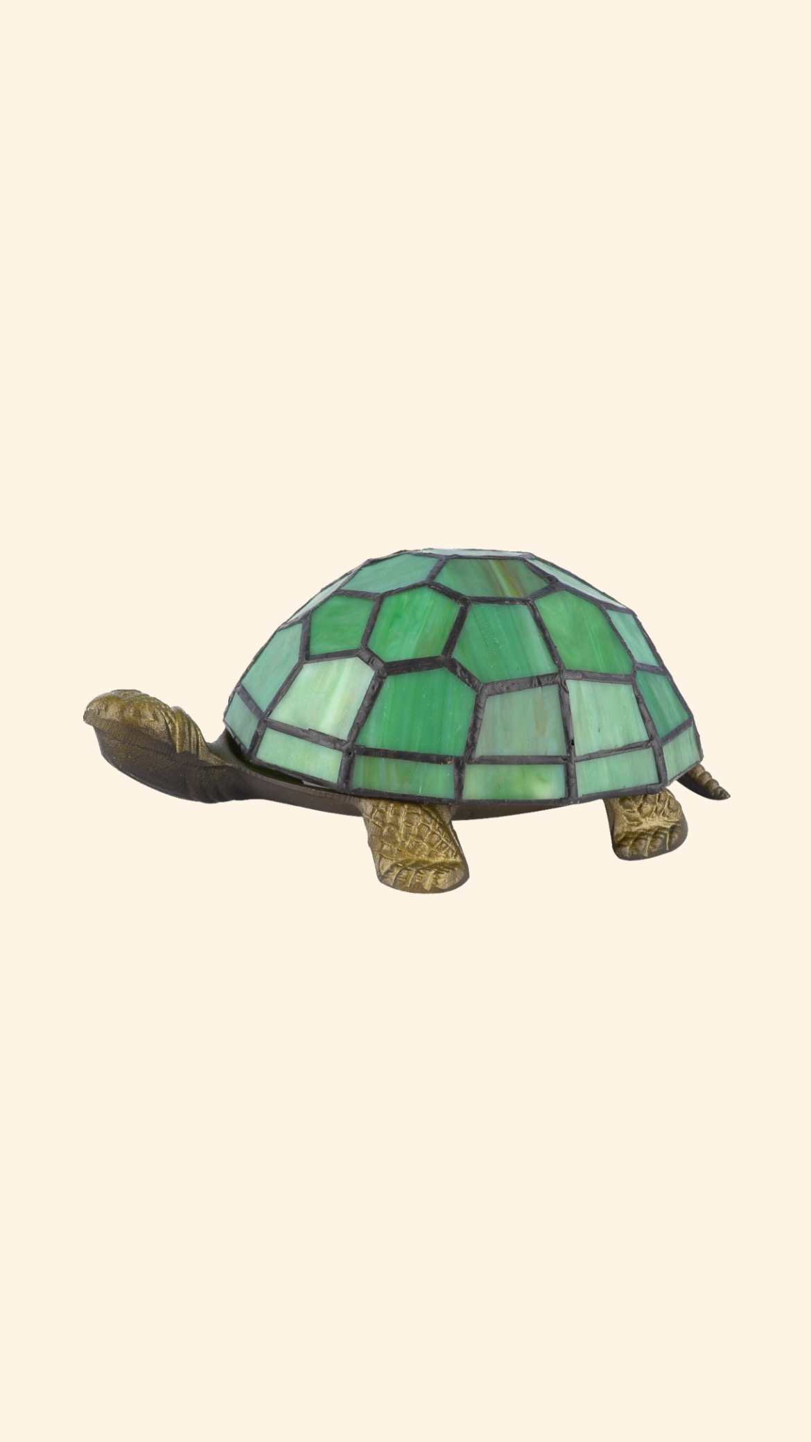 Tiffany Lampa Sköldpadda i grönt