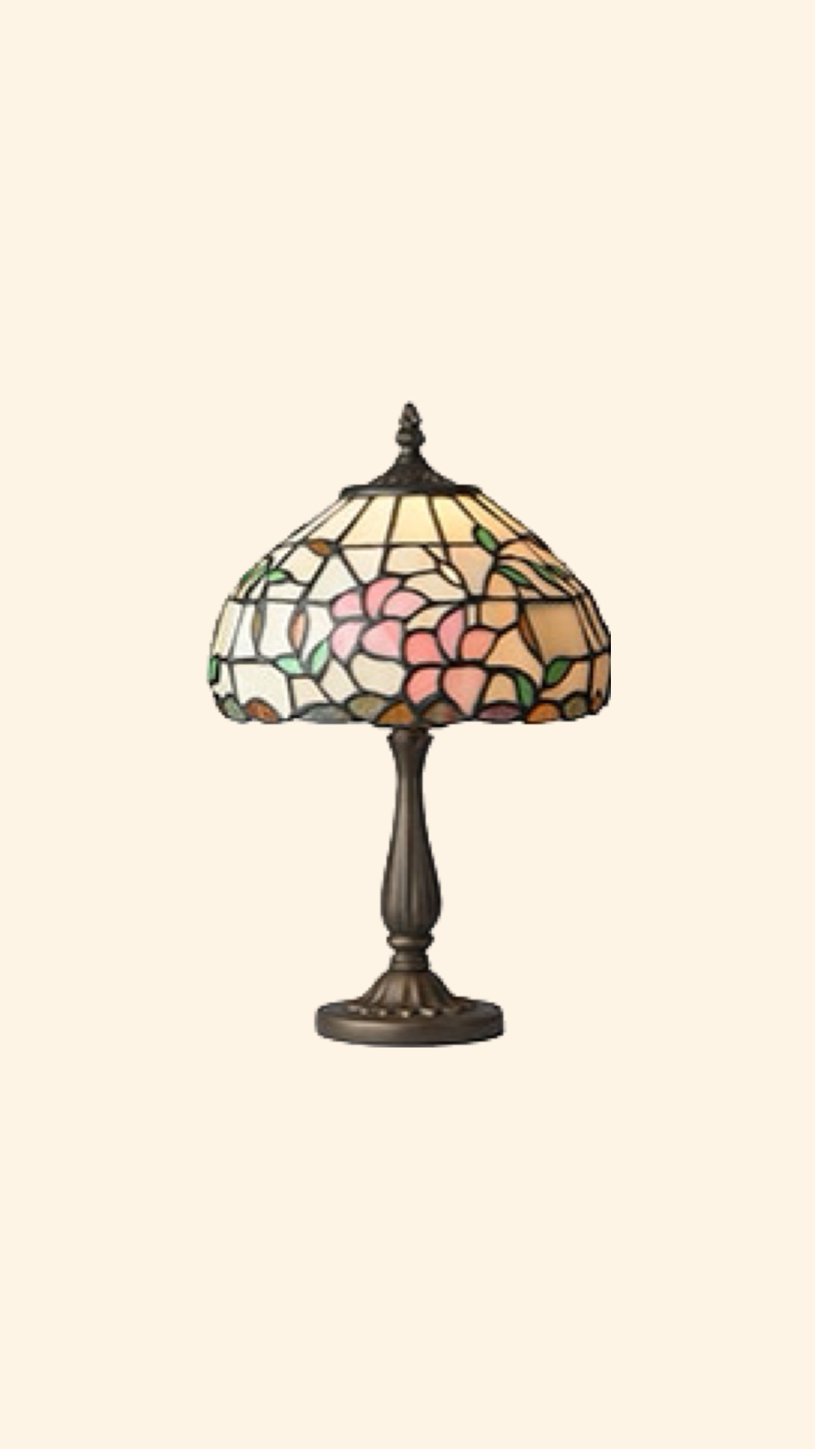 Tiffany Bordslampa Hibiskus 20 cm 