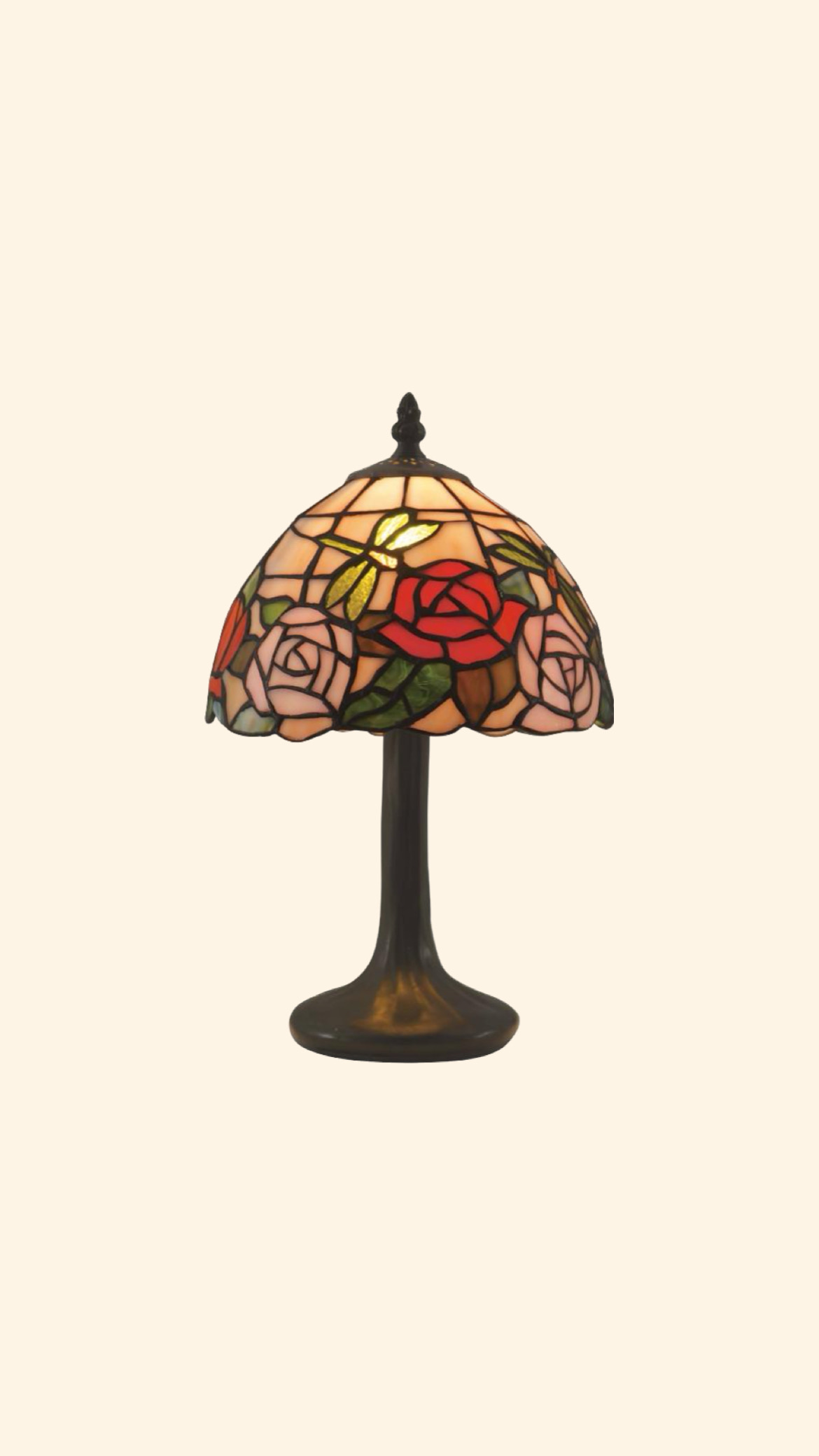 Tiffany Bordslampa Rosor 20cm