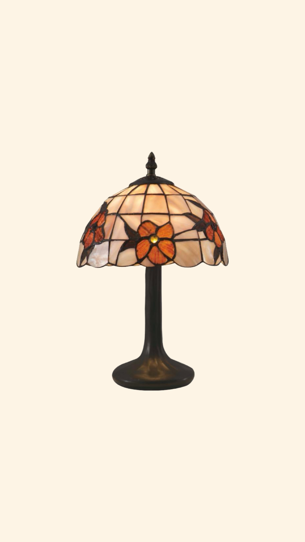 Tiffany Bordslampa Snäckskal 21 cm