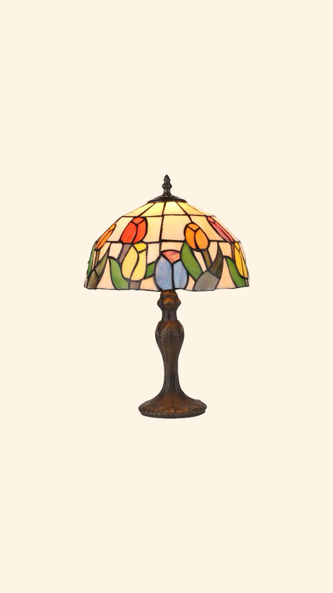 Tiffanylampa med Tulpaner 26 cm 