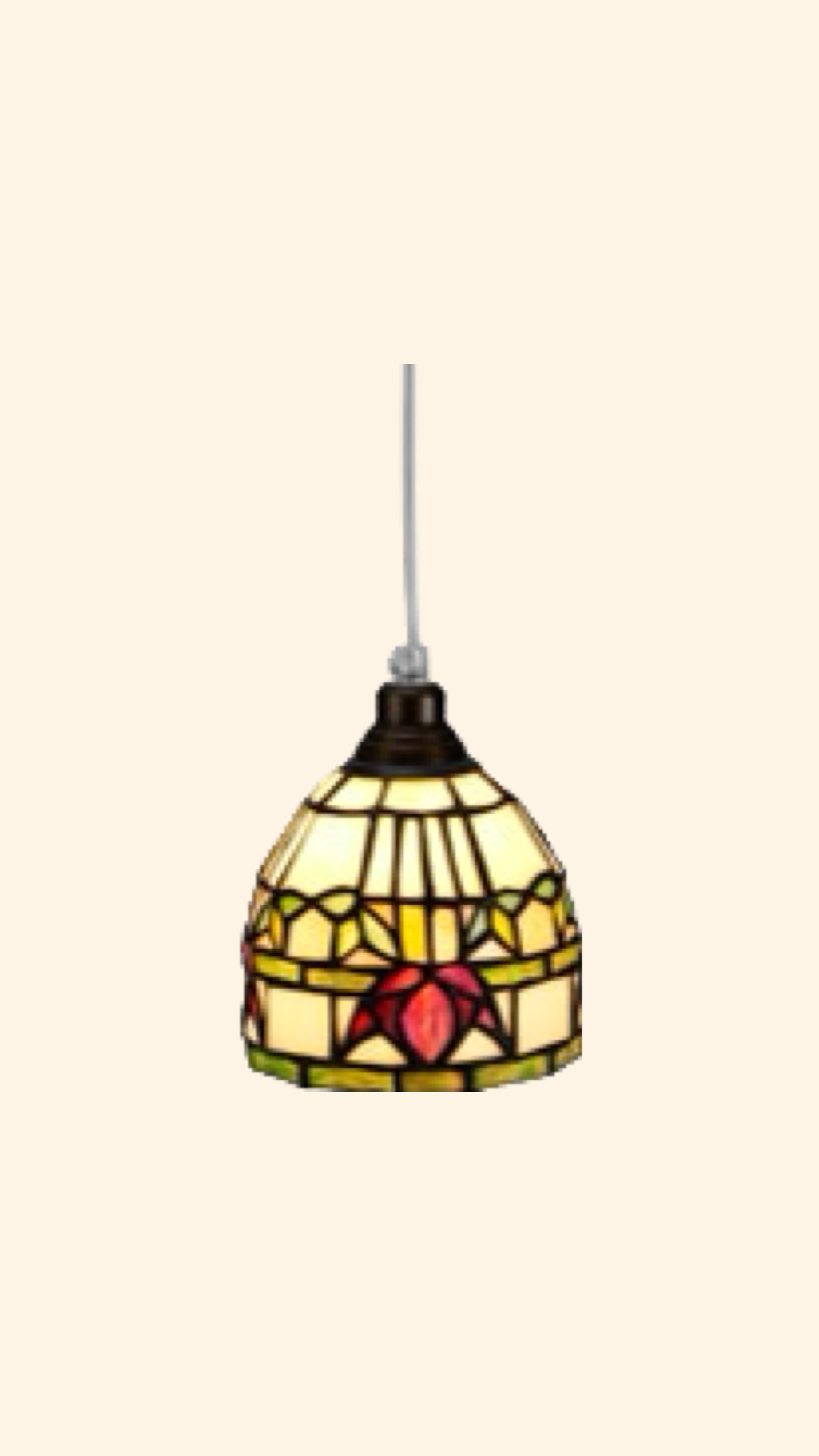 Tiffany fönsterlampa Fuschia