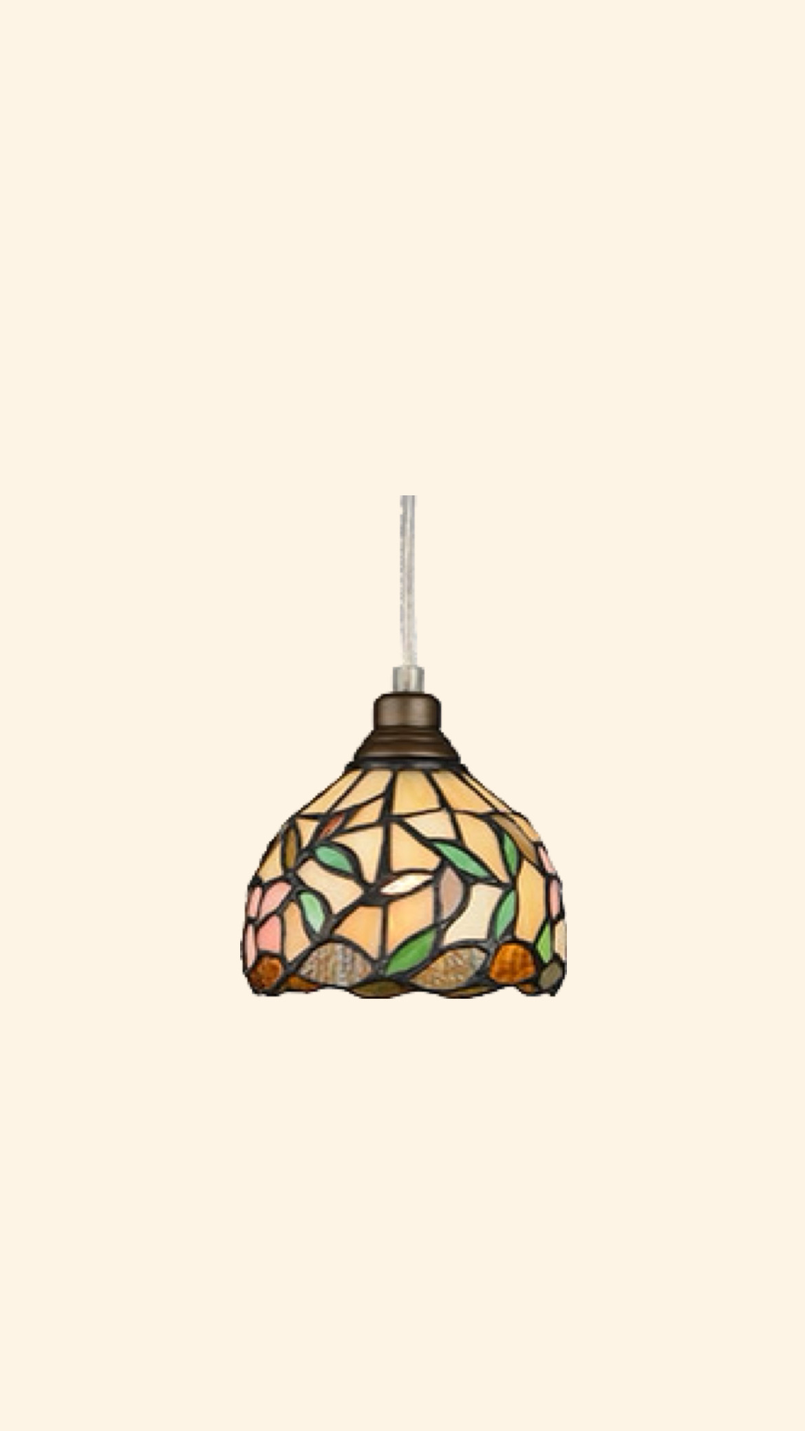 Tiffany fönsterlampa Hibiskus